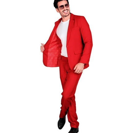 E-Carnavalskleding.nl Kostuum rood suit