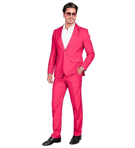E-Carnavalskleding.nl Kostuum roze suit