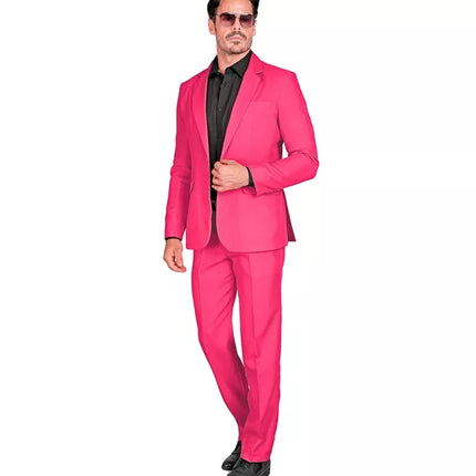 E-Carnavalskleding.nl Kostuum roze suit