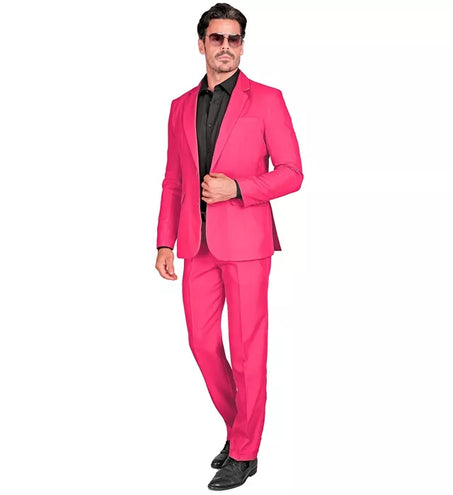 E-Carnavalskleding.nl Kostuum roze suit