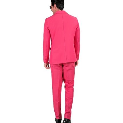 E-Carnavalskleding.nl Kostuum roze suit