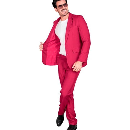 E-Carnavalskleding.nl Kostuum roze suit