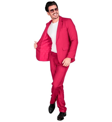 E-Carnavalskleding.nl Kostuum roze suit