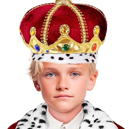 E-Carnavalskleding.nl Kroon met edelstenen kind haarband Sanne