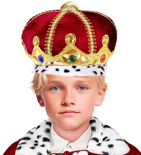 E-Carnavalskleding.nl Kroon met edelstenen kind haarband Sanne