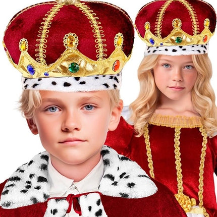 E-Carnavalskleding.nl Kroon met edelstenen kind haarband Sanne