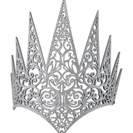 E-Carnavalskleding.nl Kroon zilver haarband Bram