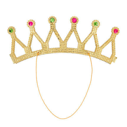 E-Carnavalskleding.nl Kroontje goud Louisa