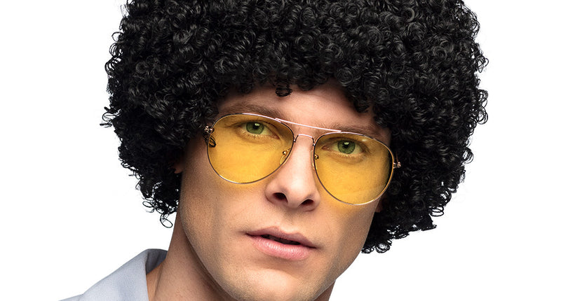 E-Carnavalskleding.nl Krullen pruik Ricardo zwart