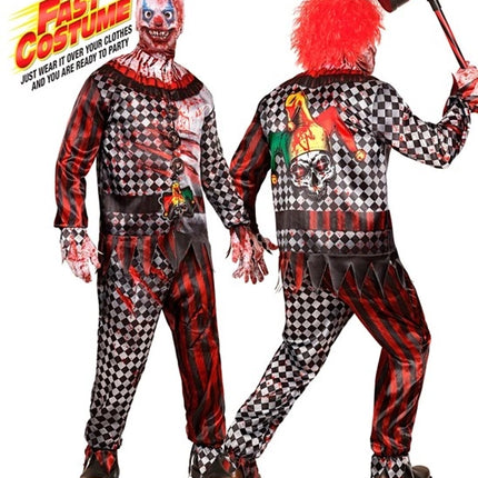 E-Carnavalskleding.nl Kwaadaardige clown kostuum Mila