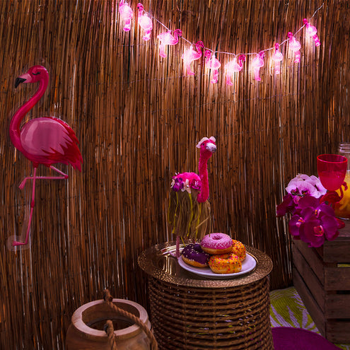E-Carnavalskleding.nl LED lichtsnoer Flamingo