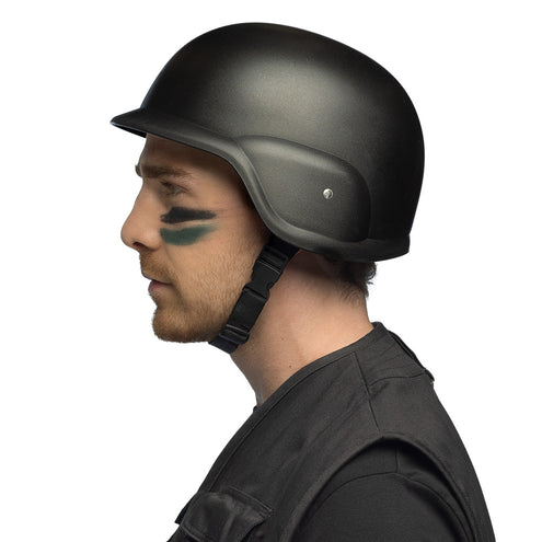 E-Carnavalskleding.nl Leger helm soldaat Tactics zwart