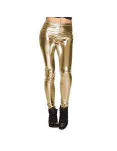 E-Carnavalskleding.nl Legging Metallic goud Daphne