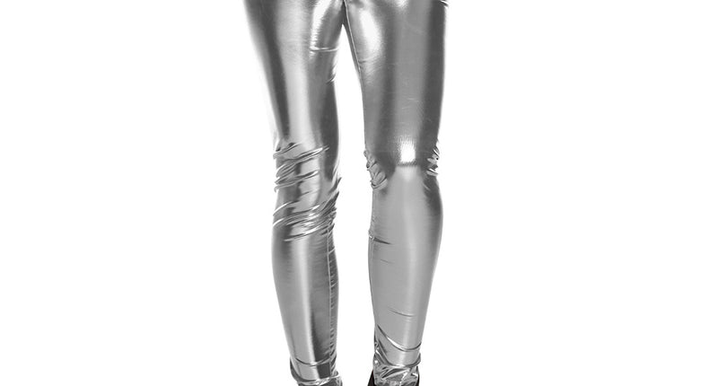 E-Carnavalskleding.nl Legging Metallic zilver Aimee