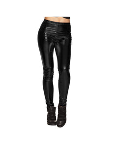 E-Carnavalskleding.nl Legging Metallic zwart Lucia