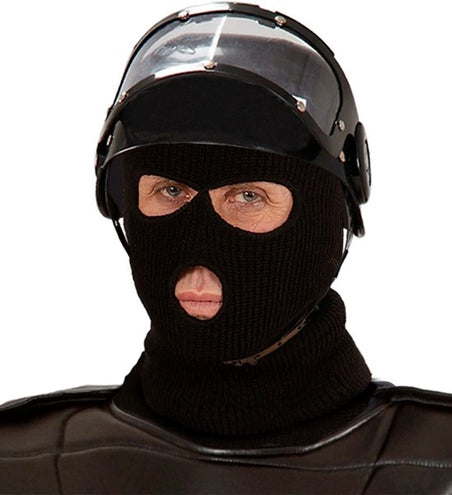 E-Carnavalskleding.nl Masker balaclava zwart