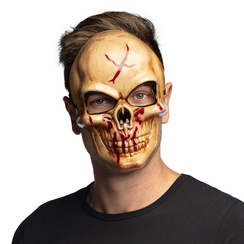 E-Carnavalskleding.nl Masker Bloody skull schedelmasker