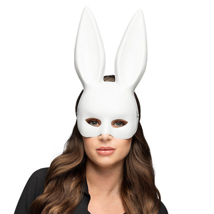 E-Carnavalskleding.nl Masker Bunny wit