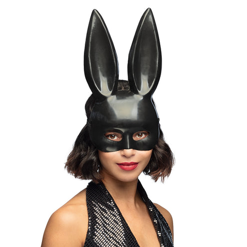 E-Carnavalskleding.nl Masker Bunny zwart