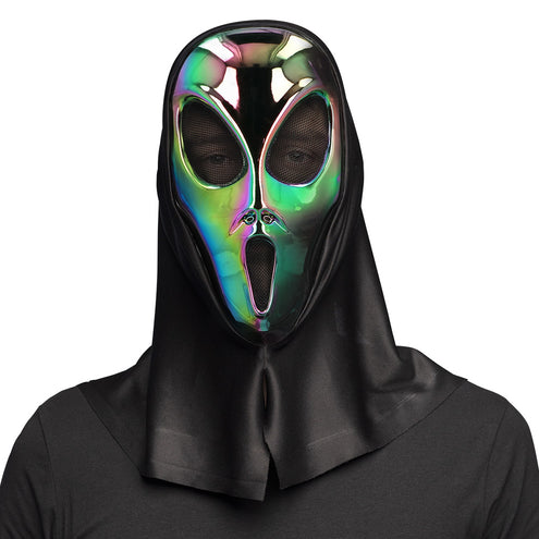 E-Carnavalskleding.nl Masker Cosmic alien met kap