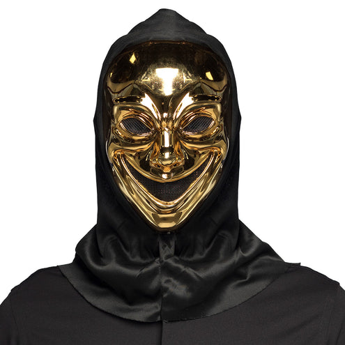 E-Carnavalskleding.nl Masker Crazy killer met kap