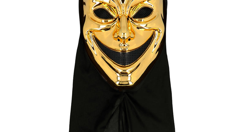 E-Carnavalskleding.nl Masker Crazy killer met kap