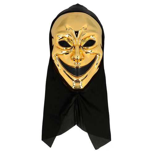E-Carnavalskleding.nl Masker Crazy killer met kap