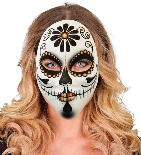 E-Carnavalskleding.nl Masker dag van de doden vrouw Liv