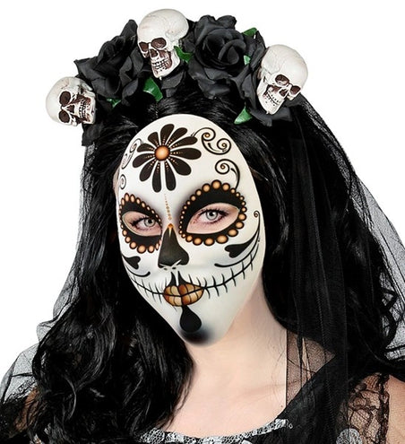 E-Carnavalskleding.nl Masker dag van de doden vrouw Liv