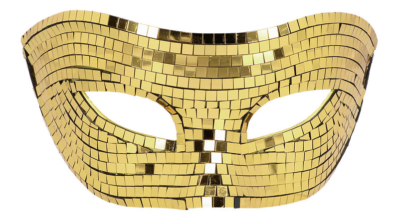 E-Carnavalskleding.nl Masker Disco goud