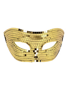 E-Carnavalskleding.nl Masker Disco goud
