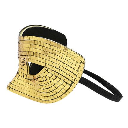 E-Carnavalskleding.nl Masker Disco goud