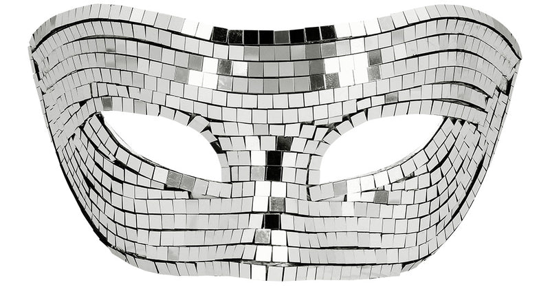 E-Carnavalskleding.nl Masker Disco zilver