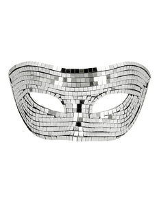 E-Carnavalskleding.nl Masker Disco zilver