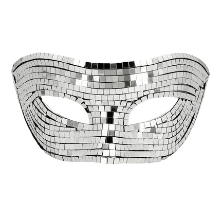 E-Carnavalskleding.nl Masker Disco zilver
