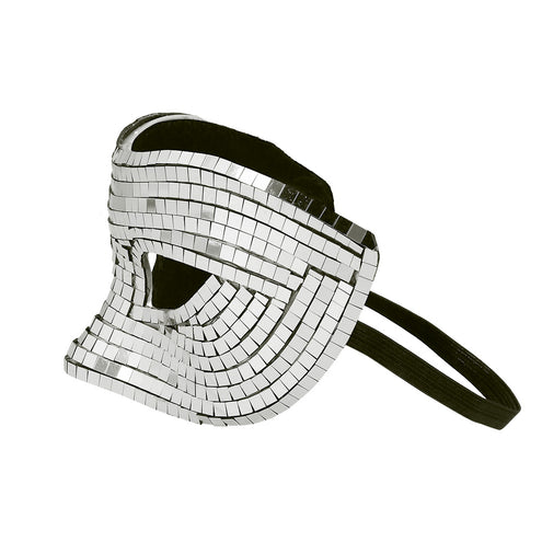 E-Carnavalskleding.nl Masker Disco zilver
