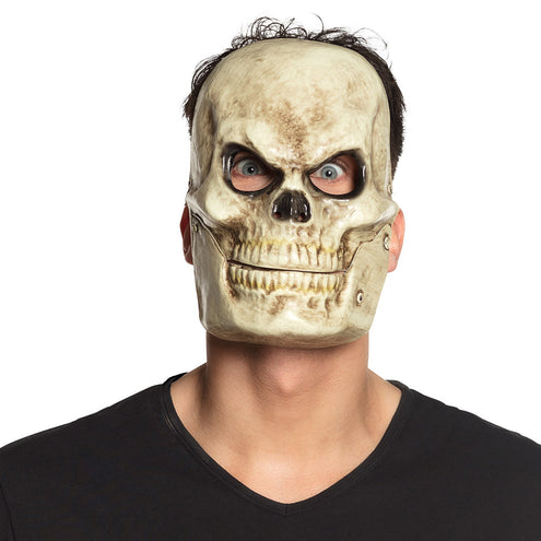 E-Carnavalskleding.nl Masker Doodshoofd met beweegbare kaak