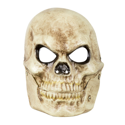 E-Carnavalskleding.nl Masker Doodshoofd met beweegbare kaak