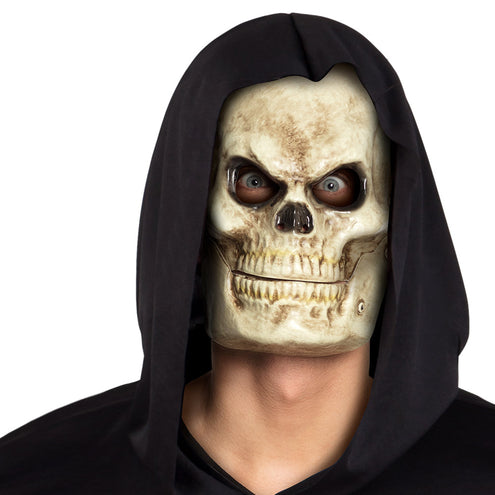 E-Carnavalskleding.nl Masker Doodshoofd met beweegbare kaak