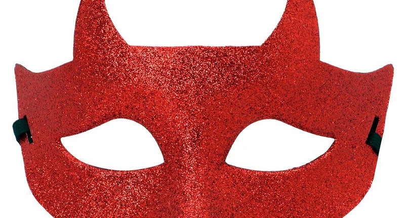 E-Carnavalskleding.nl Masker Duivel glitter