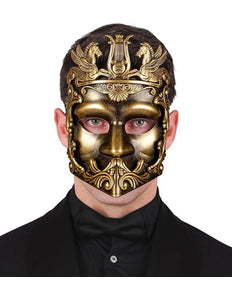 E-Carnavalskleding.nl Masker grieks/romeins goud Maud