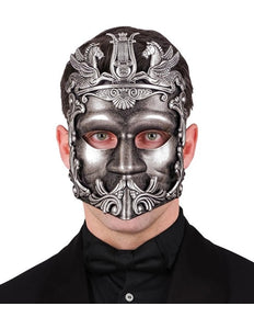 E-Carnavalskleding.nl Masker grieks/romeins zilver Noah