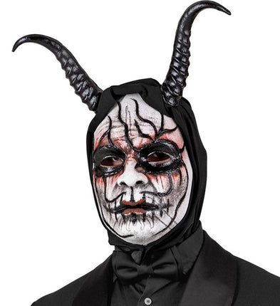 E-Carnavalskleding.nl Masker met kap theater duivel man Milan