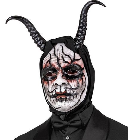 E-Carnavalskleding.nl Masker met kap theater duivel man Milan