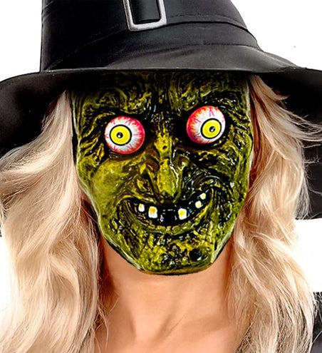 E-Carnavalskleding.nl Masker met wiebelende ogen hek Sara