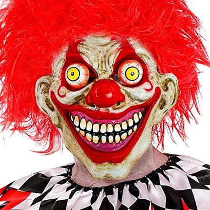 E-Carnavalskleding.nl Masker met wiebelende ogen horror clown Liv