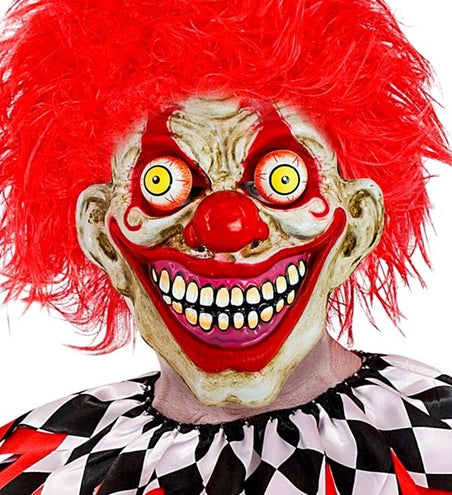 E-Carnavalskleding.nl Masker met wiebelende ogen horror clown Liv