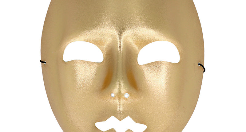 E-Carnavalskleding.nl Masker Mime goud