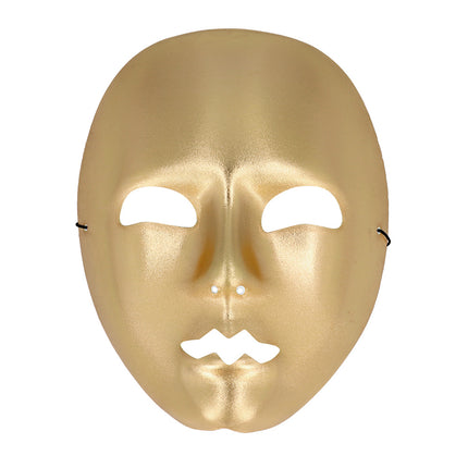 E-Carnavalskleding.nl Masker Mime goud