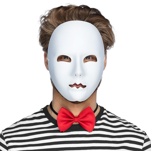 E-Carnavalskleding.nl Masker Mime wit